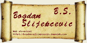 Bogdan Slijepčević vizit kartica